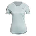 Camiseta adidas Own The Run - Feminina VERDE CLA/PRATA