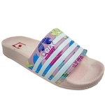 Chinelo QIX Floral Listras - Slide - Feminino ROSA