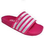 Chinelo Qix Listras - Slide - Feminino ROSA/BRANCO