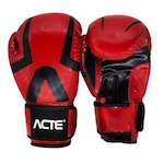 Luvas de Boxe Acte Premium P16 - Adulto Vermelho/Preto