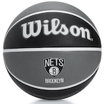 Bola de Basquete Wilson NBA Team Tribute Brooklyn Nets Tam7 CINZA/PRETO