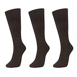 Kit de Meia Selene 3/4 Básica com 3 Pares - Feminino MARROM