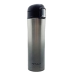 Garrafa Térmica Squeeze Poker Aço Inox - 420ml PRATA/PRETO