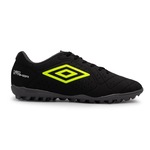 Chuteira Society Umbro Neo Striker TF - Adulto PRETO/AMARELO