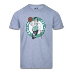 Camiseta New Era Plus Size Manga Curta NBA Boston Celtics Core - Masculino CINZA