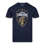 Camiseta New Era Plus Size Regular Manga Curta Cleveland Cavaliers Logo - Masculino MARINHO/PETROLEO