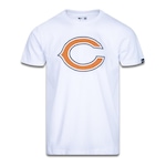 Camiseta New Era Plus Size Regular Manga Curta Chicago Bears - Masculino BRANCO