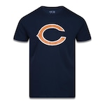 Camiseta New Era Plus Size Regular Manga Curta Chicago Bears - Masculino MARINHO/PETROLEO