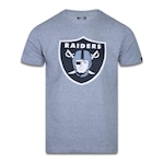 Camiseta New Era Plus Size Regular Manga Curta Las Vegas Raiders - Masculino CINZA