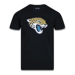 Camiseta New Era Plus Size Regular Manga Curta Jacksonville Jaguars - Masculino PRETO