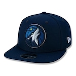 Boné Aba Reta New Era 9Fifty Original Fit Minnesota Timberwolves - Snapback - Adulto MARINHO/PETROLEO