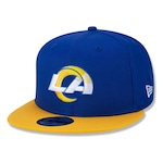 Boné Aba Reta New Era 9Fifty Original Fit Los Angeles Rams Classic - Snapback - Adulto AZUL ESCURO