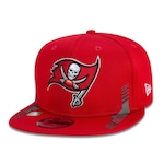 Boné Aba Reta New Era 9Fifty Tampa Bay Buccaneers Sideline Cold Weather - Snapback - Adulto VERMELHO