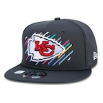 Boné Aba Reta New Era 9Fifty Kansas City Chiefs Crucial Catch - Snapback - Adulto CHUMBO