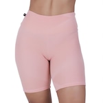 Bermuda Orbis Fitness Meia Coxa Jacquard Relevo - Feminina PRETO/ROSA