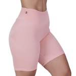 Bermuda Orbis Fitness Meia Coxa Jacquard Relevo - Feminina PRETO/ROSA