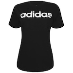 Camiseta adidas Logo Linear - Feminina PRETO/BRANCO