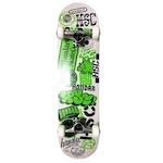 Skate Hondar Montado Série Sticker BRANCO/VERDE