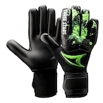 Luva Goleiro Three Stars Kick Campo - Adulto PRETO/VERDE