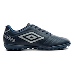 Chuteira Society Umbro Class TF - Adulto AZUL ESC/CINZA