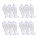 Kit de Meias de Cano Curto Lupo com 12 Pares - Feminina BRANCO