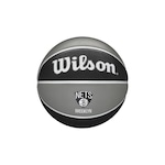 Bola de Basquete Wilson Nba Team Tribute Brooklyn Nets Oficial CINZA/PRETO