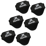 Kit de Luvas de Musculação Muvin em EVA Basics com 3 Pares - Adulto PRETO