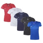 Kit Camisetas Penalty X - Feminina - 5 Unidades VERMELHO/BRANCO