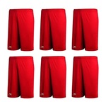 Kit Calções Penalty X - Masculino - 6 Unidades VERMELHO