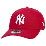 Boné New York Yankees MLB Aba Curva New Era 940 Snapback - Adulto VERMELHO