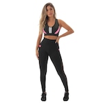 Conjunto Fristyle com Calça Legging + Top Fitness - Feminino PRETO