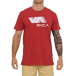 Camiseta RVCA VA RVCA Blur - Masculina VERMELHO