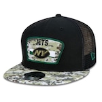 Boné Aba Reta New Era New York Jets 950 NFL 21 Salute Service - Snapback - Adulto PRETO