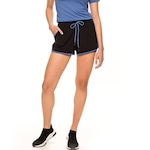 Shorts 2 em 1 Rola Moça Luar - Feminino PRETO/AZUL