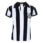 Camisa Polo do Santos Athleta 1956 - Feminina BRANCO/PRETO