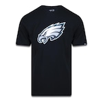 Camiseta New Era Plus Size Philadelphia Eagles NFL - Masculino PRETO