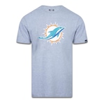 Camiseta New Era Plus Size Miami Dolphins NFL - Masculino CINZA