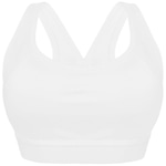 Top Fitness com Bojo Rola Moça RM Compression - Feminino BRANCO