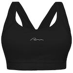 Top Fitness com Bojo Rola Moça RM Compression - Feminino PRETO