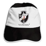 Boné Aba Curva do Vasco Torcida Baby - Infantil BRANCO/PRETO