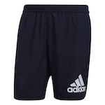 Short adidas Run It - Masculino AZUL ESC/BRANCO