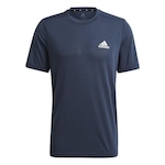 Camiseta adidas D2M Feelready - Masculino AZUL ESCURO