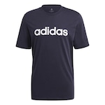 Camiseta adidas Essentials Linear Logo - Masculina AZUL ESC/BRANCO