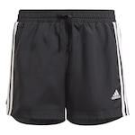 Short adidas 3-Stripes - Infantil PRETO/BRANCO