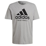 Camiseta adidas Grafica Football Logo - Masculina CINZA/PRETO