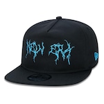 Boné Aba Curva New Era The Golfer Sn Upside Down Dark Blk - Snapback - Adulto PRETO/AZUL