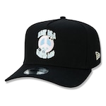 Boné Aba Curva New Era 940 AF SN Retro Soundtrack Peace BL - Snapback - Adulto PRETO