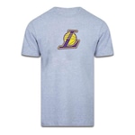 Camiseta NBA Los Angeles Lakers Logo Patch - Masculina CINZA