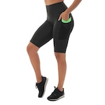 Bermuda Fristyle Fitness Academia - Feminina PRETO