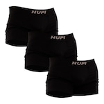 Kit Cueca Boxer Hupi Para Seamless - 3 Unidades - Adulto PRETO